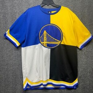 NBA UNK Golden State Warriors Curry #30 Color Block Men's‎ T-Shirt XL